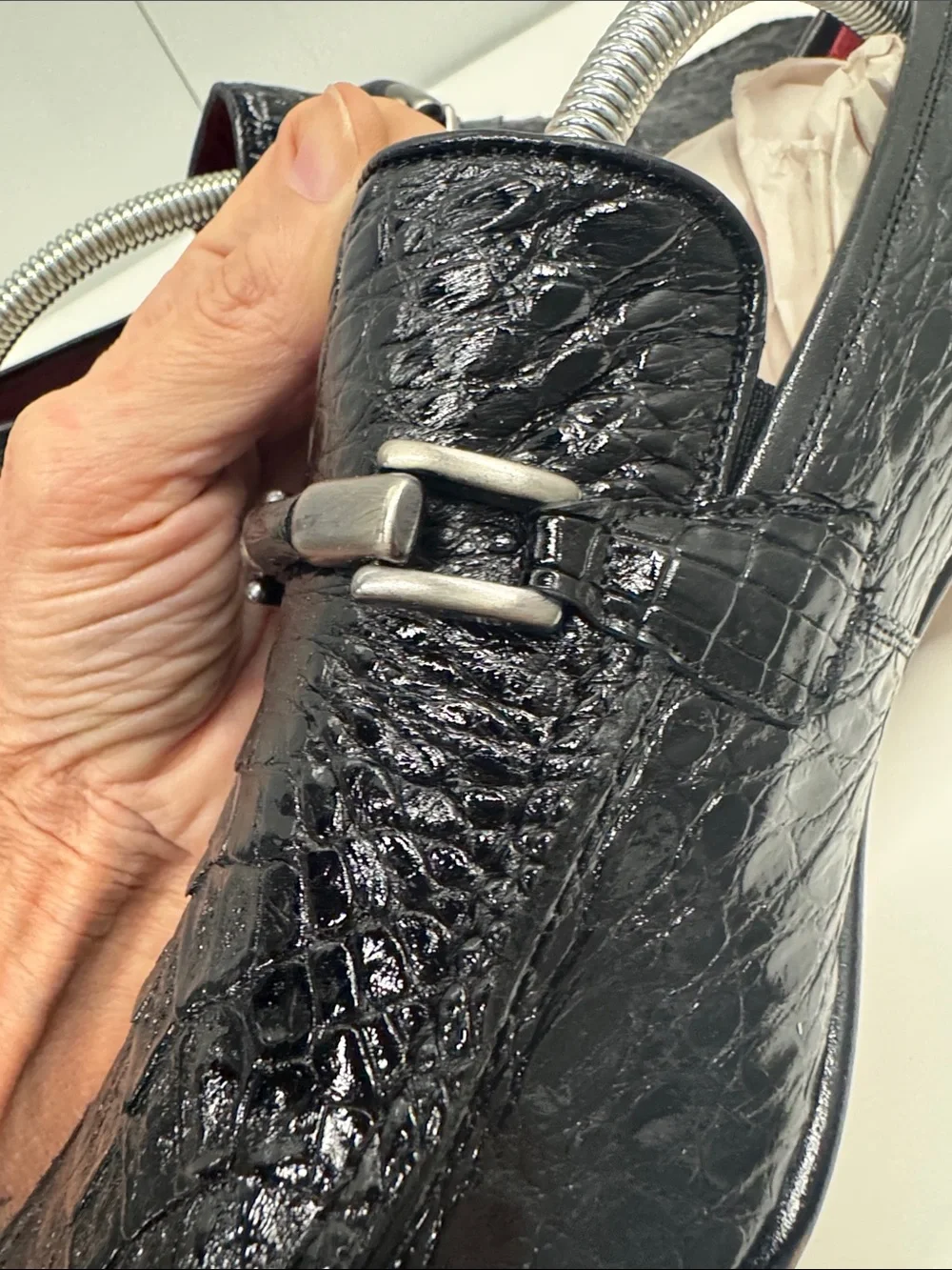 Real genuine crocodile 🐊 Leather Bit Loafers 9.5
